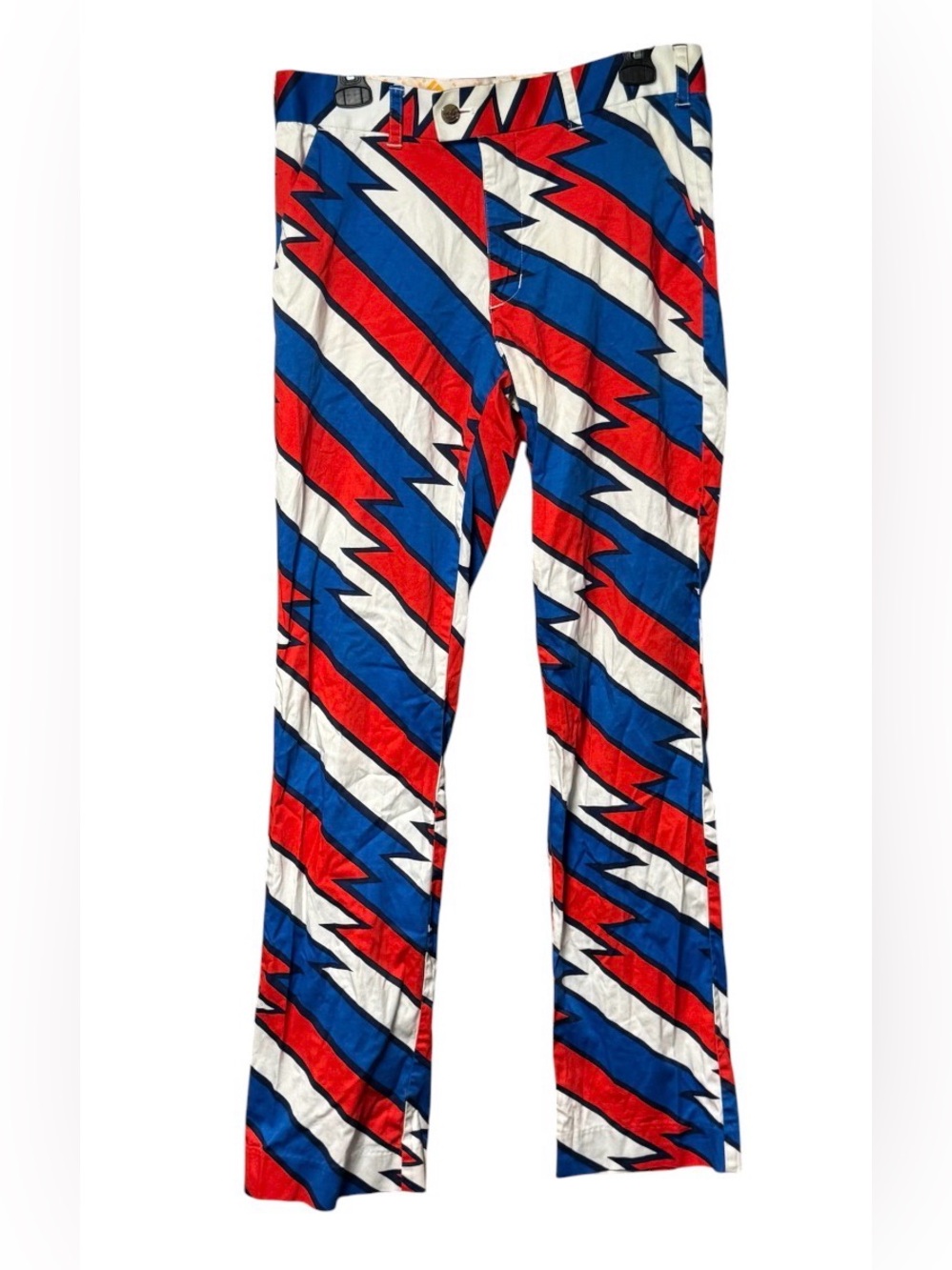 Loudmouth Golf "Captain Thunderbolt" pattern pants SZ 32/36